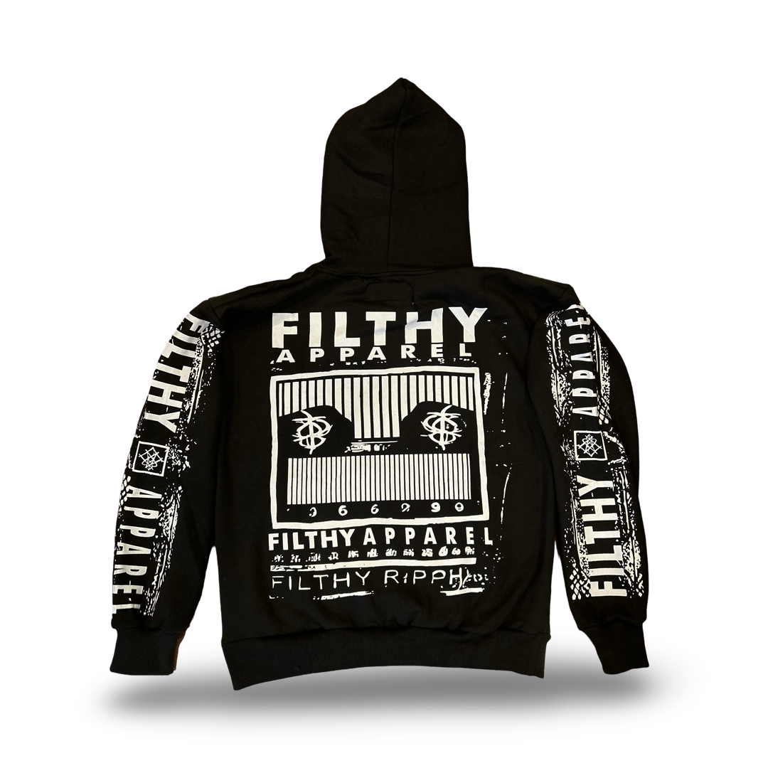 “SCREEN PRINT OVER SIZE HOODIE”