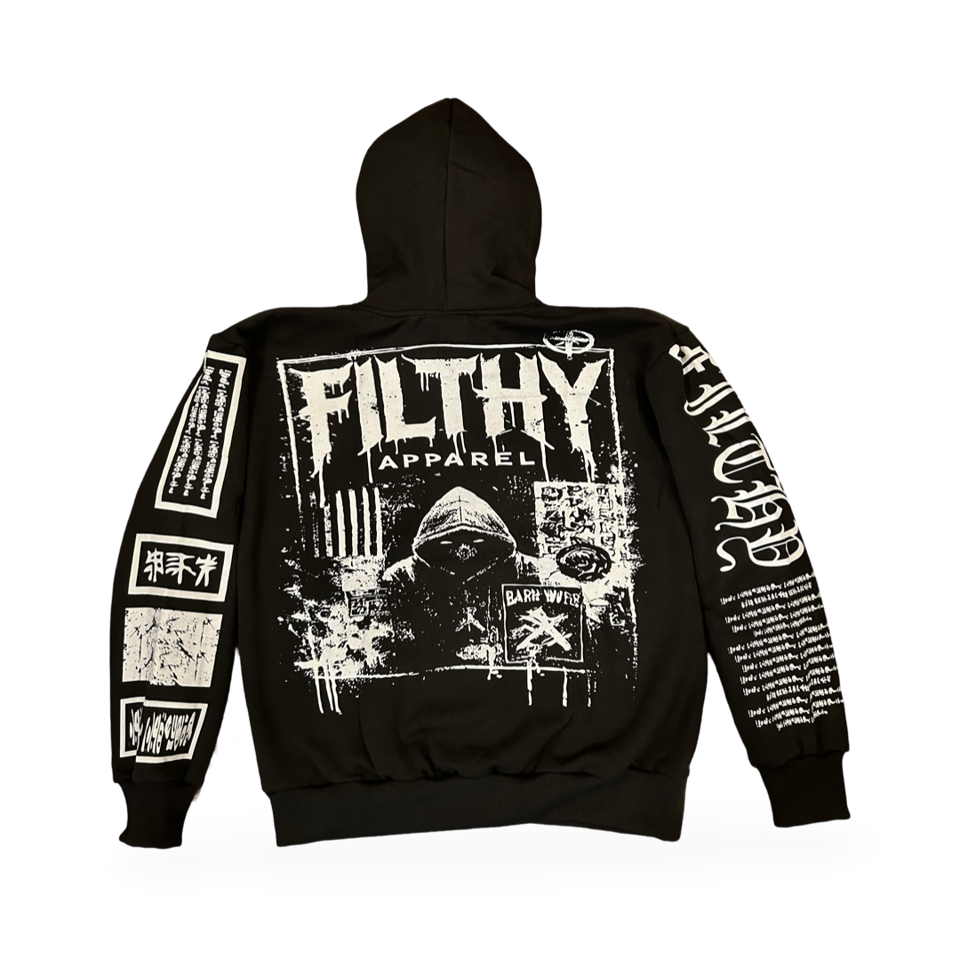 SCREEN Print OVER SIZE HOODIE