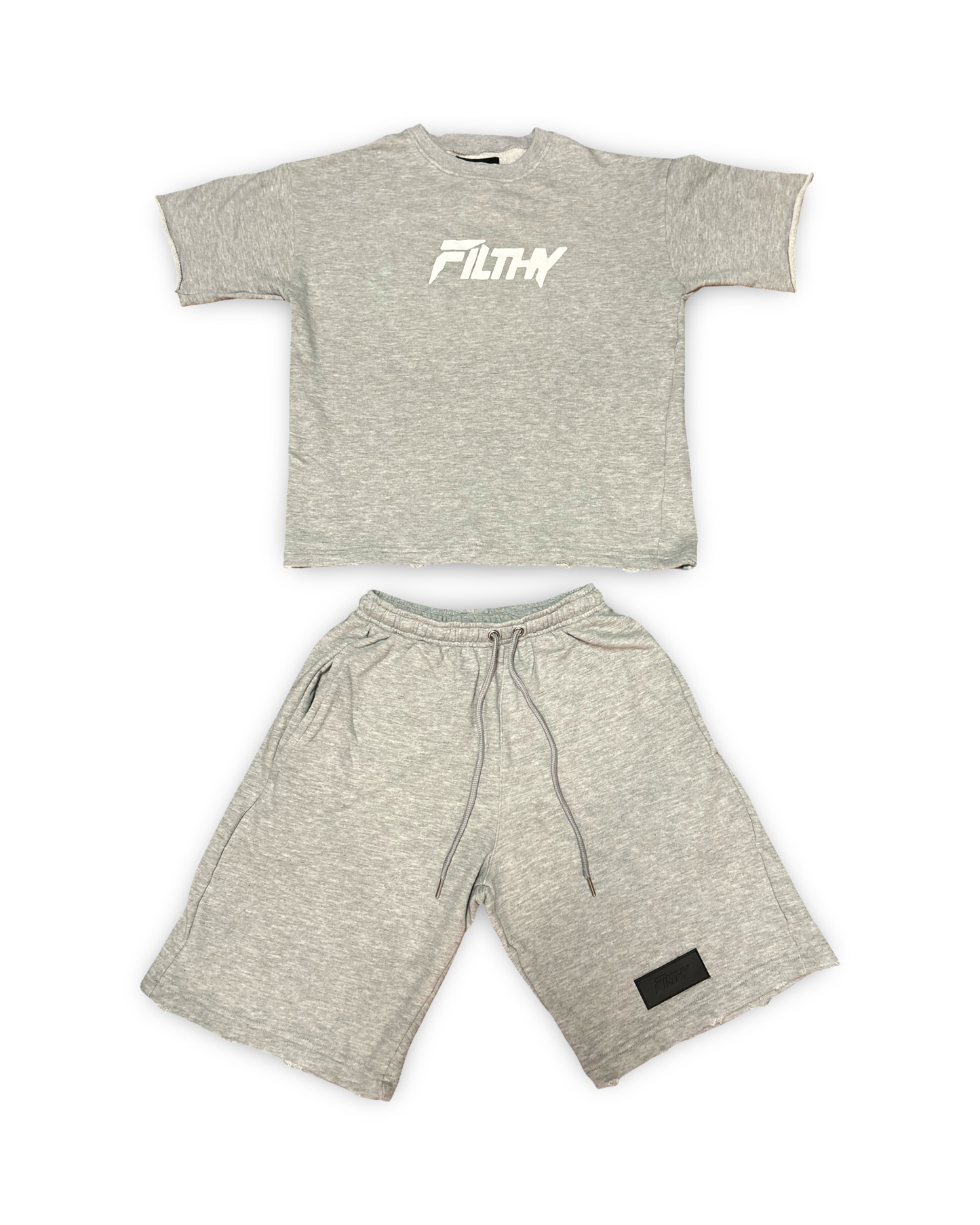 Short Sleeve Short Set Acid Wash Effect “Unisex “