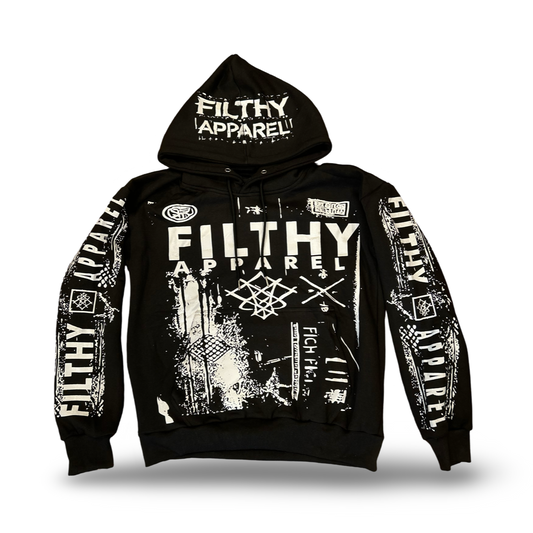 “SCREEN PRINT OVER SIZE HOODIE”