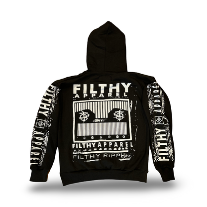 “SCREEN PRINT OVER SIZE HOODIE”