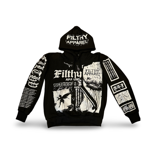 SCREEN Print OVER SIZE HOODIE